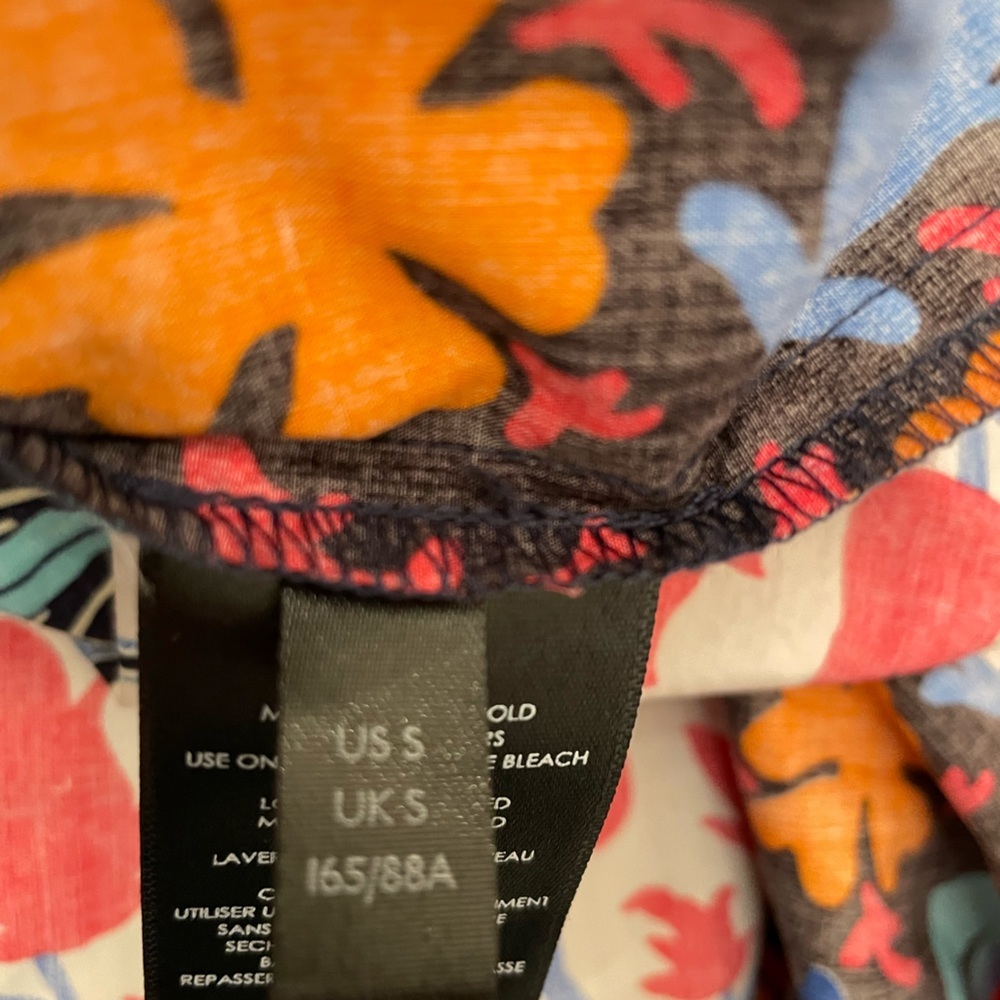 Anthropologie Women's Floral Print Chiffon Puff Sleeve Kayak Maxi Dress Size S - Picture 11 of 13